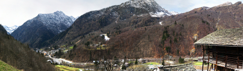 Alagna Valsesia dalla frazione Ronco - 24 marzo 2007